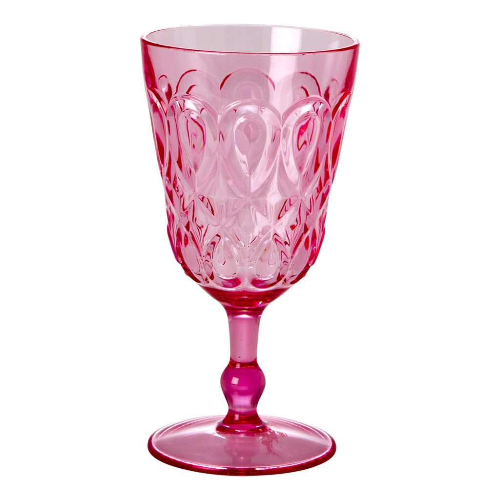 Embossed Coloured Wine Glass Embossed Coloured Wine Glass